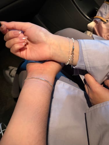 Customer photo review of Cadena de Plata con Satélite