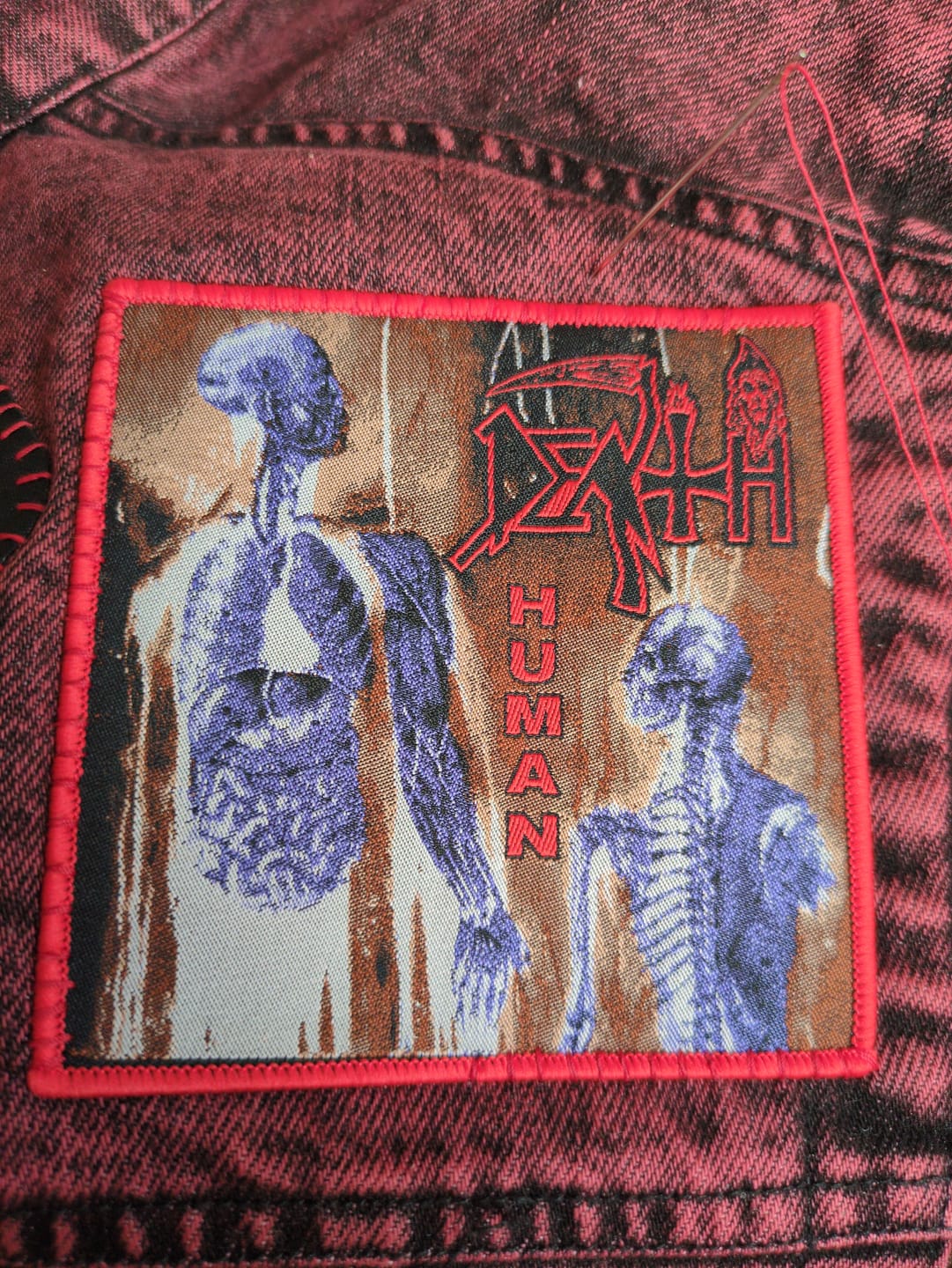 Customer photo review of Death - Human -  Square Patch