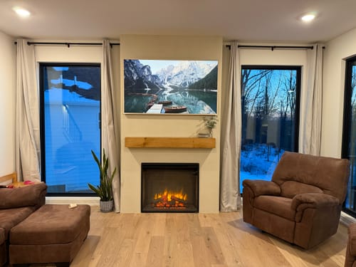 Customer photo review of Rustic Mantels