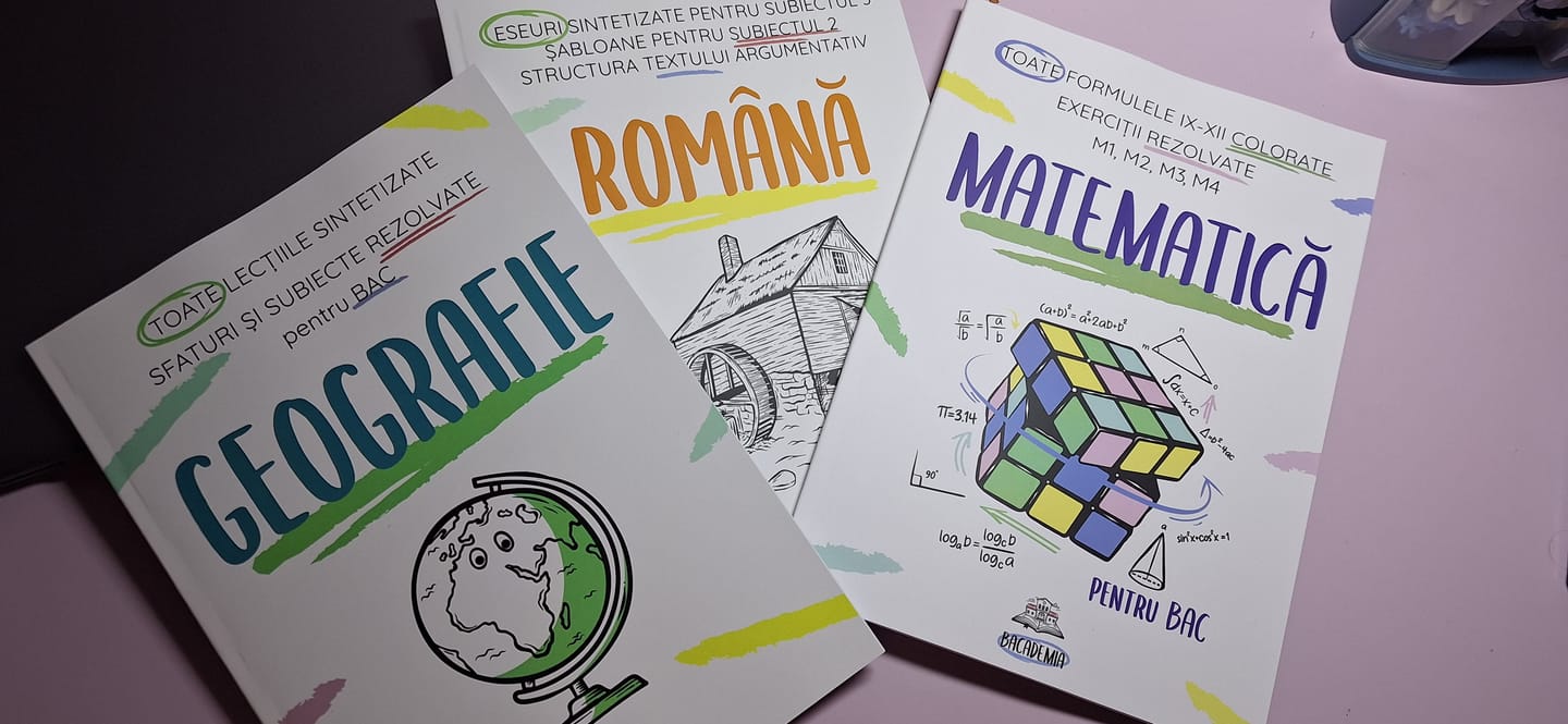 Customer photo review of Pachet Bacalaureat (Română + Matematică + Geografie) Bacademia