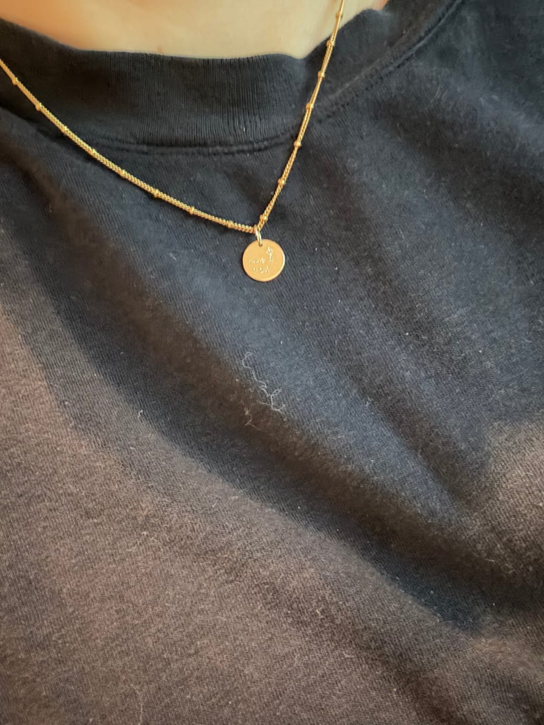 Customer photo review of Akela Small Focus Noseprint Necklace