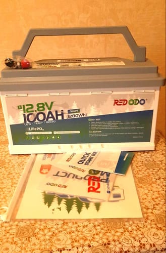 Customer photo review of 【Україна】Redodo LiFePO4 12V 100Ah H190 Підсидільна літієва батарея з Bluetooth BMS 100A