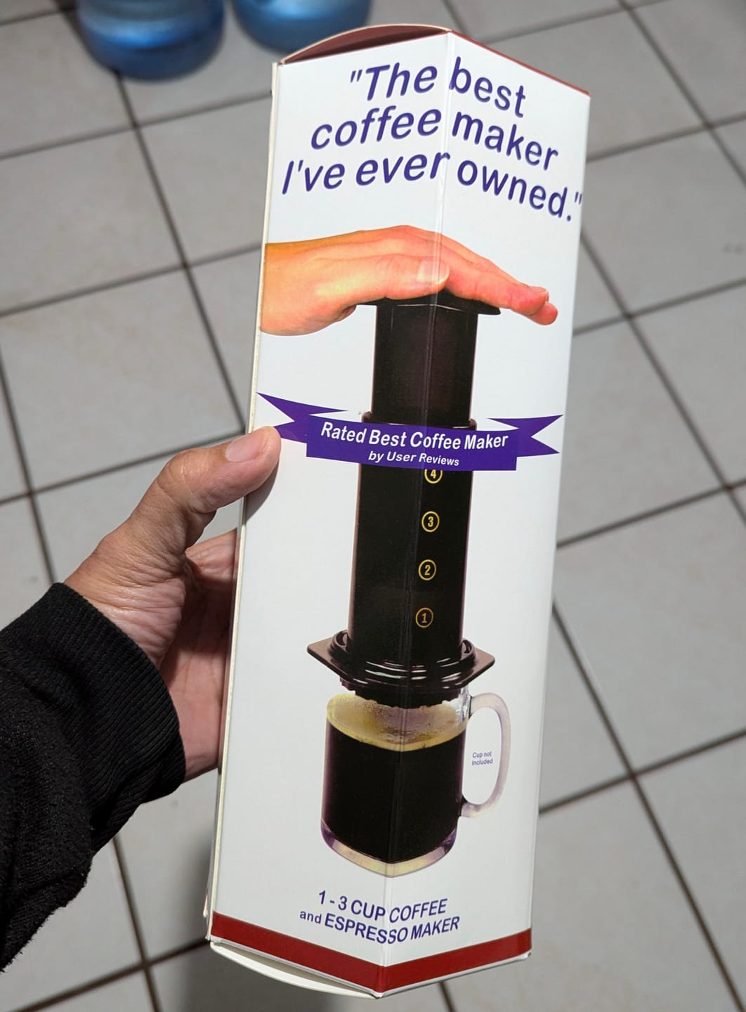 Customer photo review of Cafetera AeroPress para Café Americano | Extracción Rápida y Suave