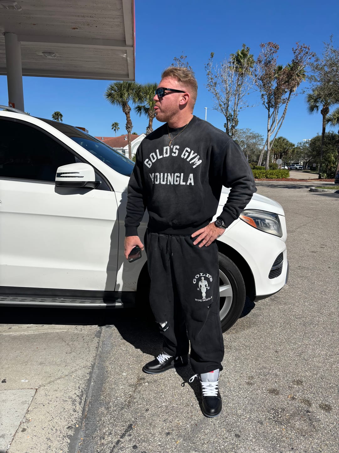 Customer photo review of 2054 - Gold's Iron Legacy Layered Joggers