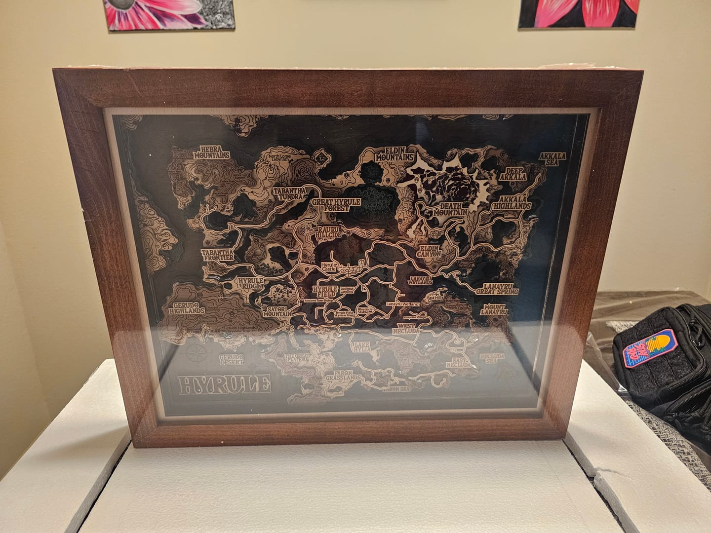 Customer photo review of 3D HYRULE WOOD MAP 2.0