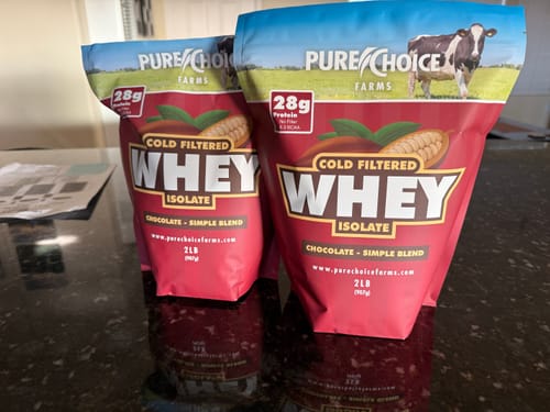 Customer photo review of Whey Protein Isolate Chocolate