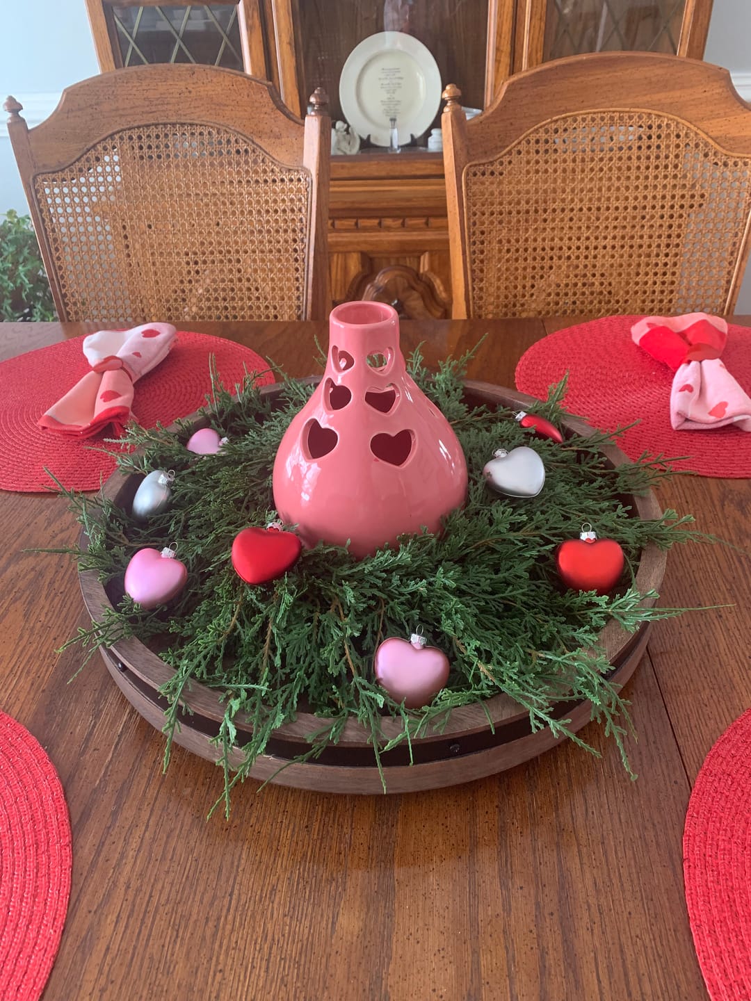Customer photo review of Draping Juniper Candle Ring | Large