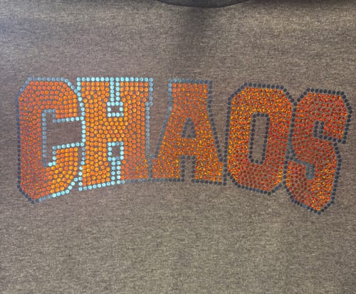 Customer photo review of CHAOS Curve SPANGLE Transfer