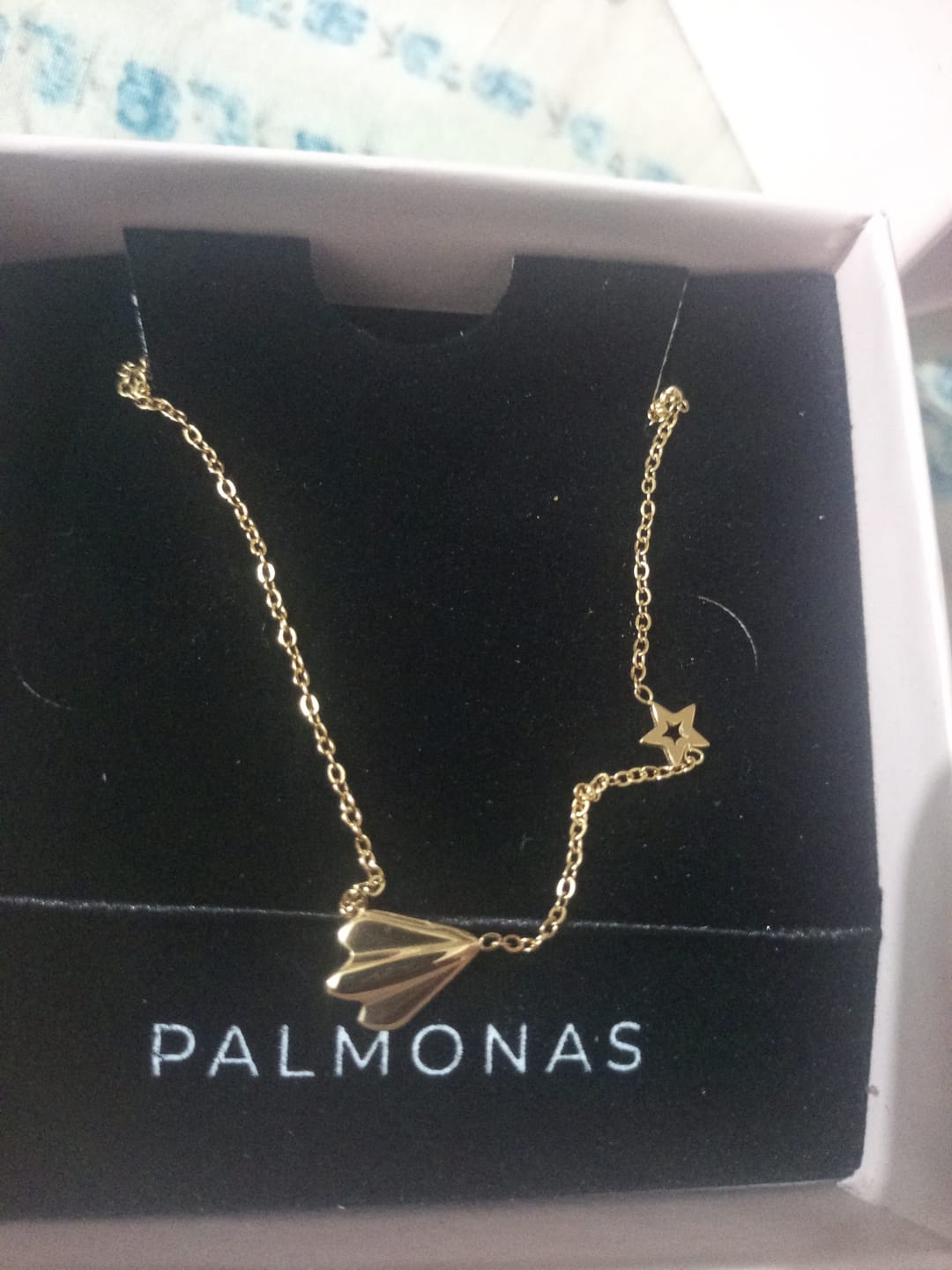 Customer photo review of Simple Chain Necklace with Star Charm