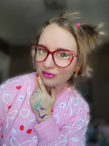 Customer photo review of Camryn Eyeglasses