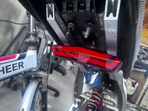 Customer photo review of Falcon Pro Taillight Bracket