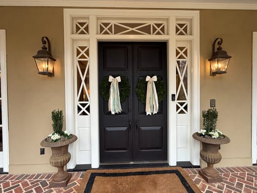 Customer photo review of Thyme and Honey Wreath Ribbon