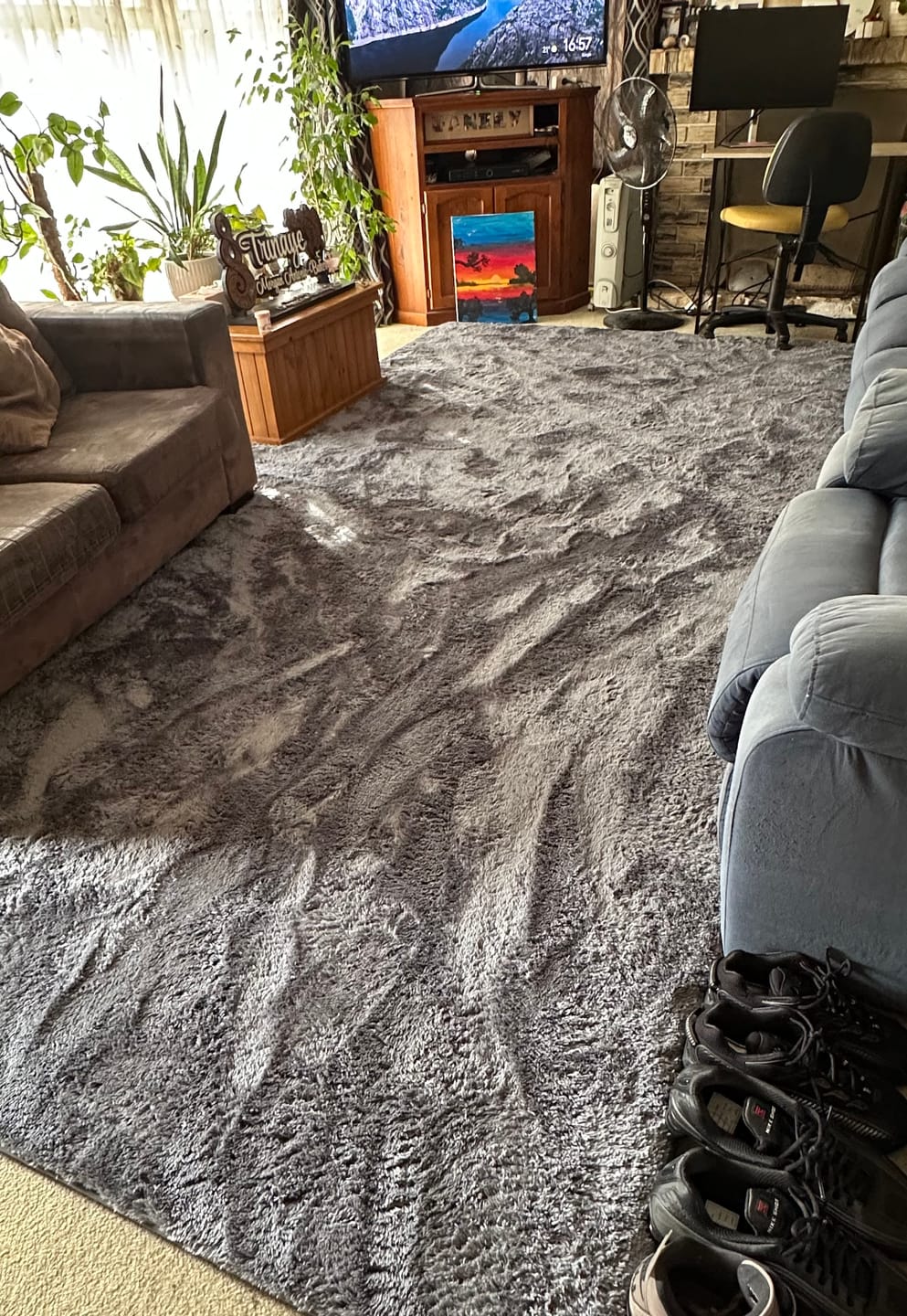 Customer photo review of Deluxe Shaggy Relax Mat - 35mm Memory Foam