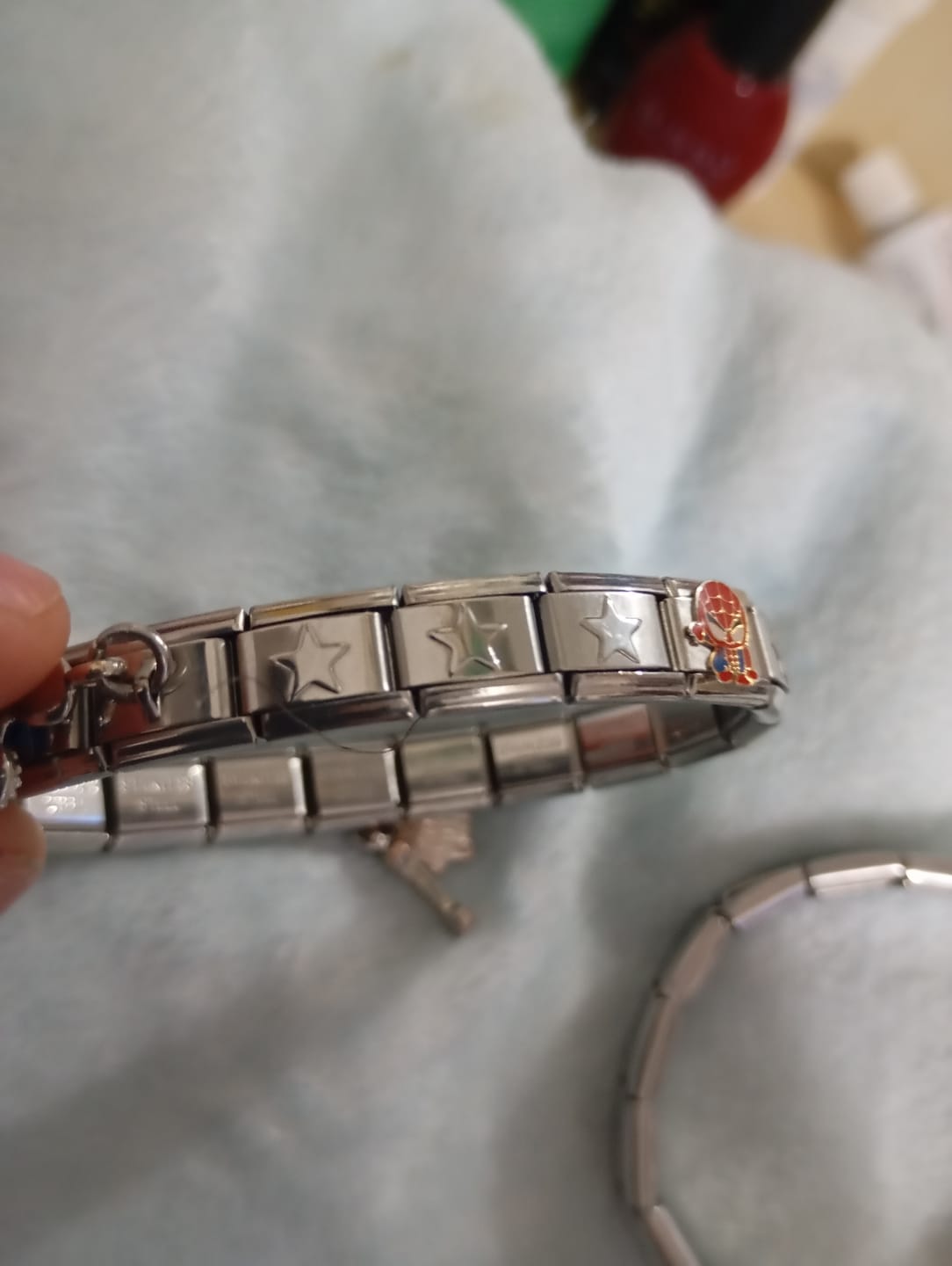 Customer photo review of Pulsera Estrellas Italiana para Charms