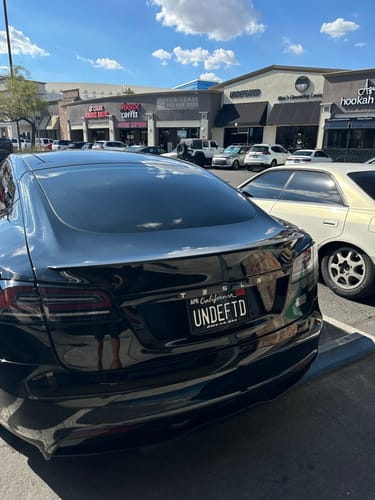 Customer photo review of 2011-2022 CALIFORNIA LICENSE PLATE DMV.CA.GOV - BLACK WITH WHITE TEXT 6"x12" (156.5mm x 305mm)