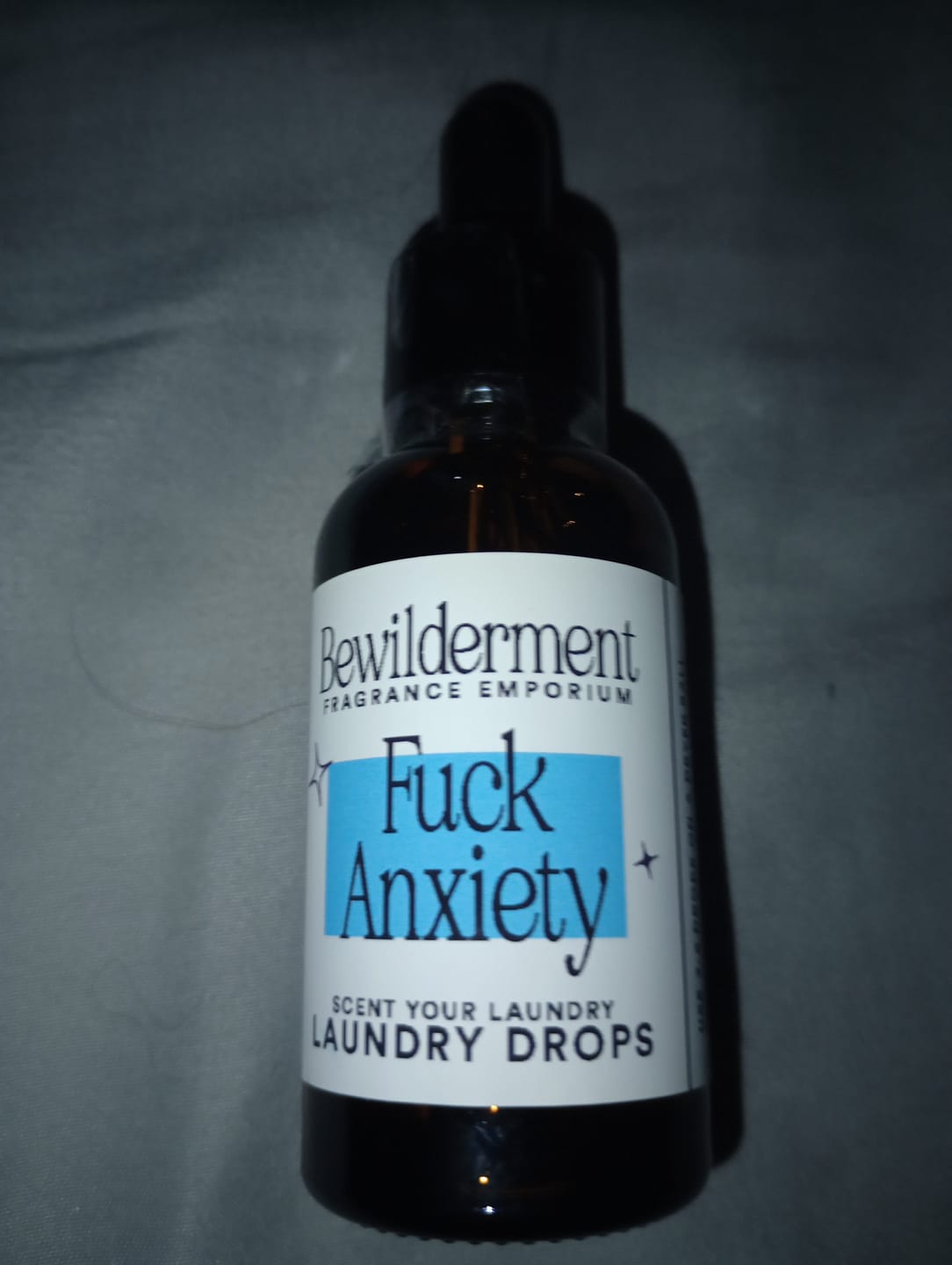 Customer photo review of Fuck Anxiety Laundry Drops