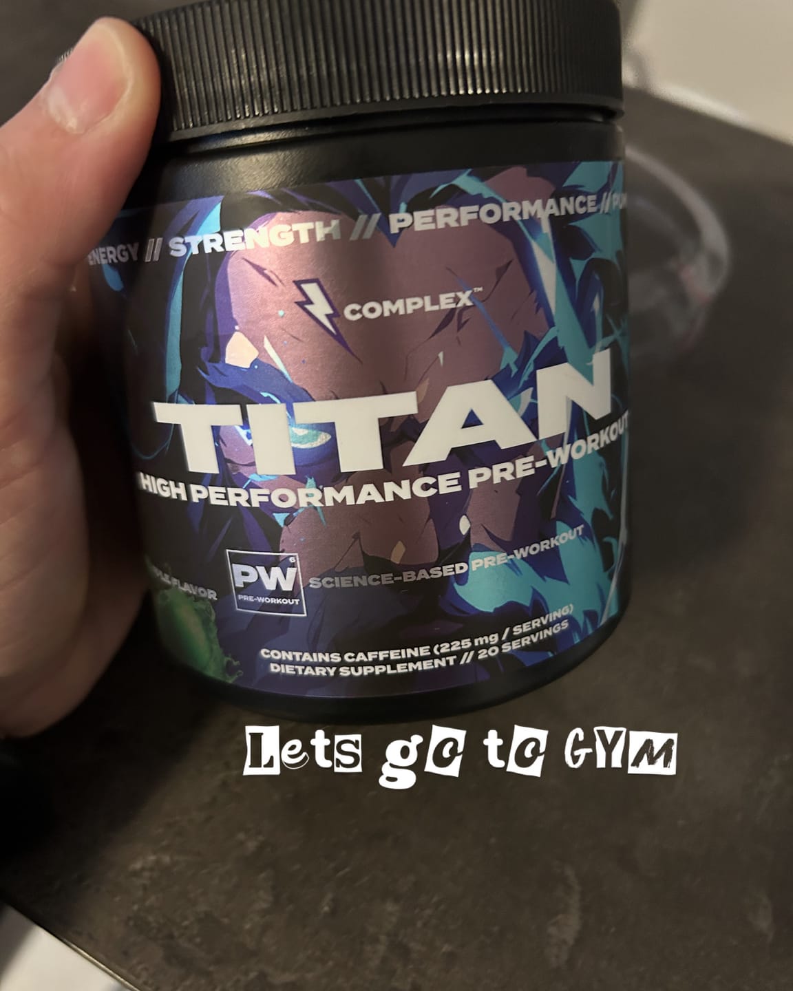 Customer photo review of Titan Pre-workout