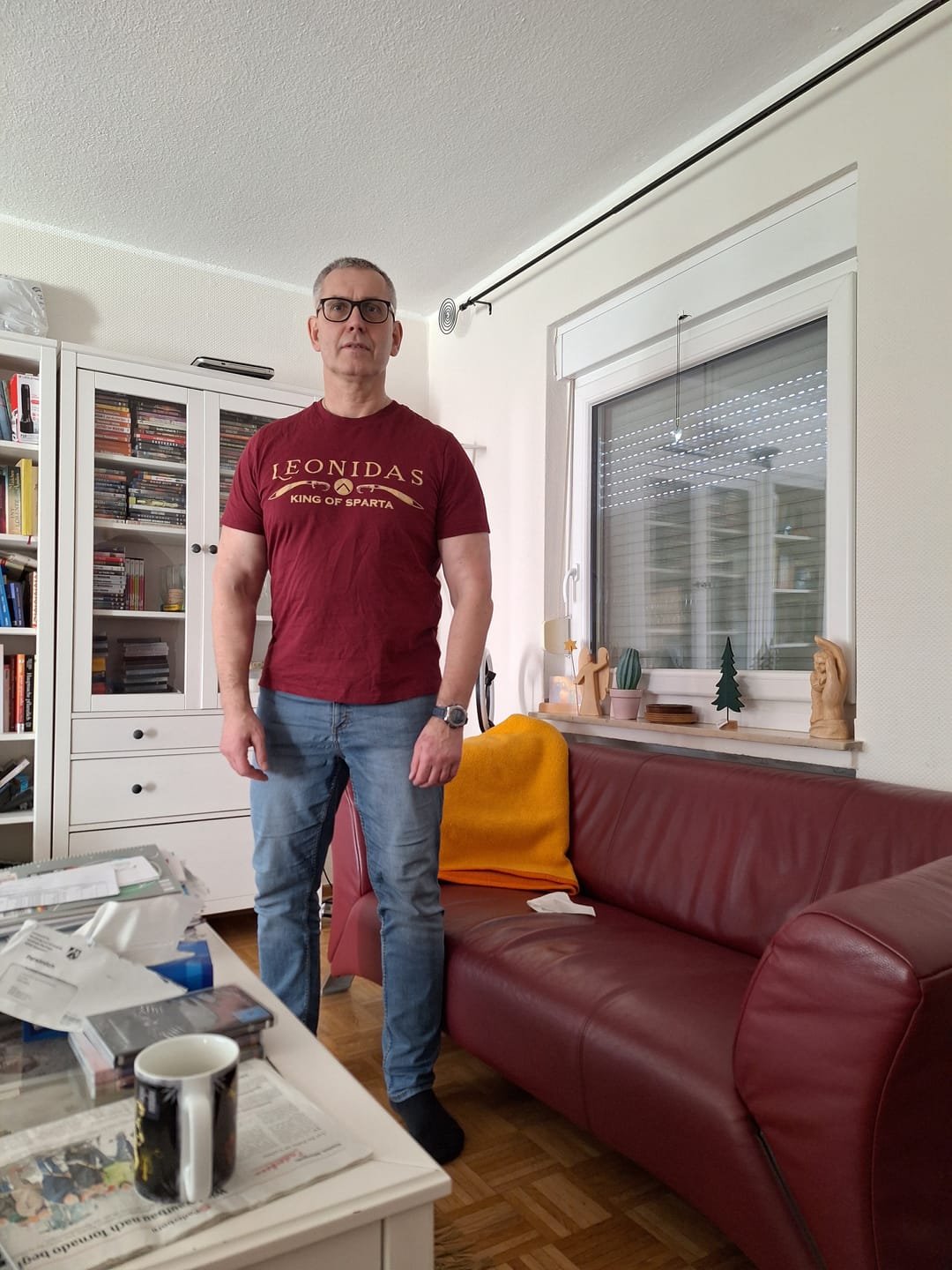 Customer photo review of Leonidas - König von Sparta - Unisex Premium T-Shirt