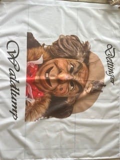 Customer photo review of Fahne inkl. Druck