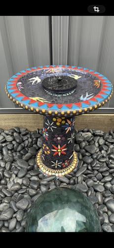 Customer photo review of Dark Green Porcelain Bird - 12cm