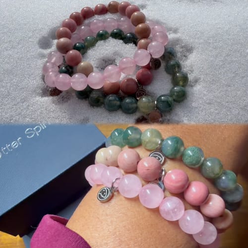 Customer photo review of Heart Chakra (Anahata) Bracelet Pack