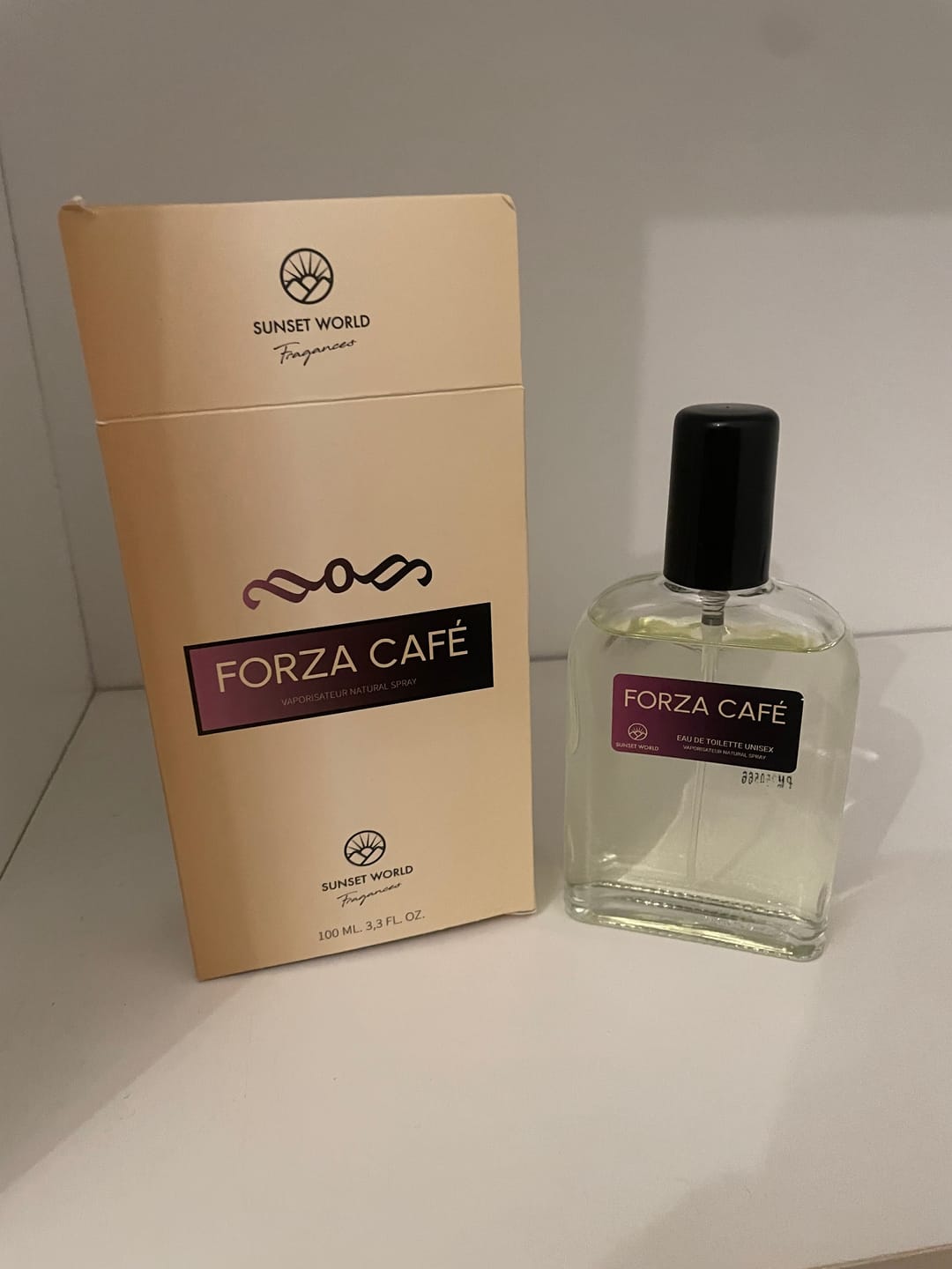 Customer photo review of SUNSET WORLD® "FORZA CAFE" PROFUMO UOMO 100ML