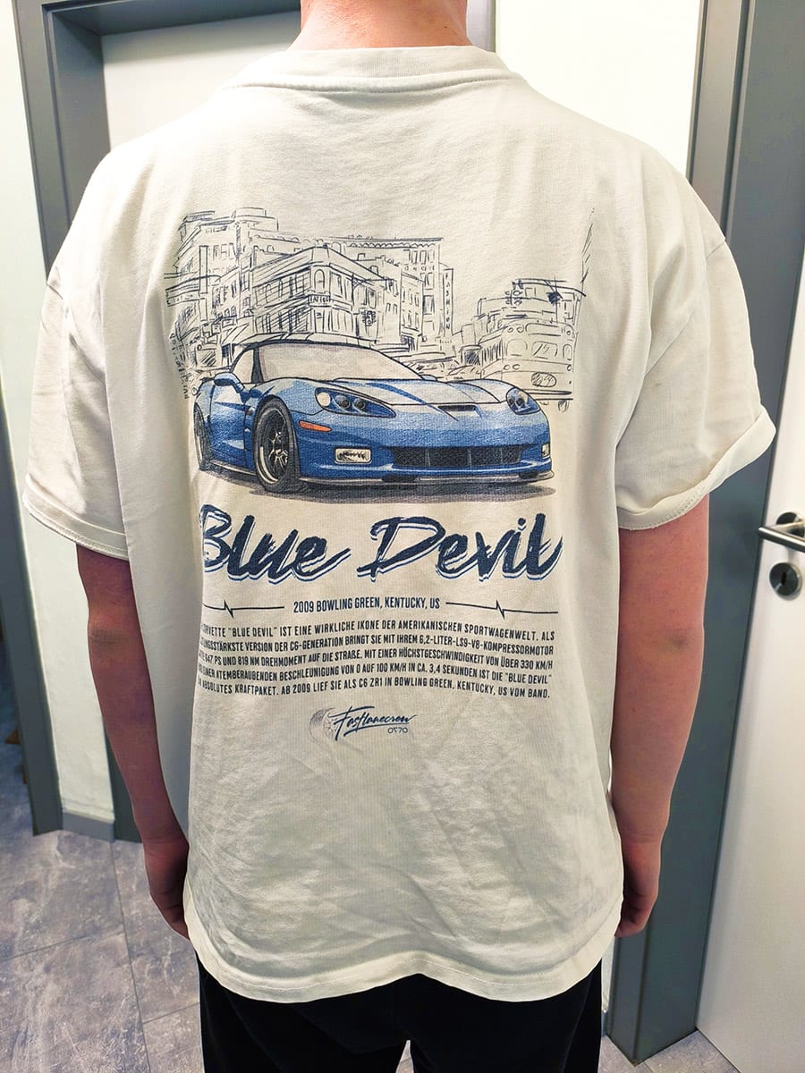 Customer photo review of HQ Oversize T-SHIRT | Blue Devil | Unisex