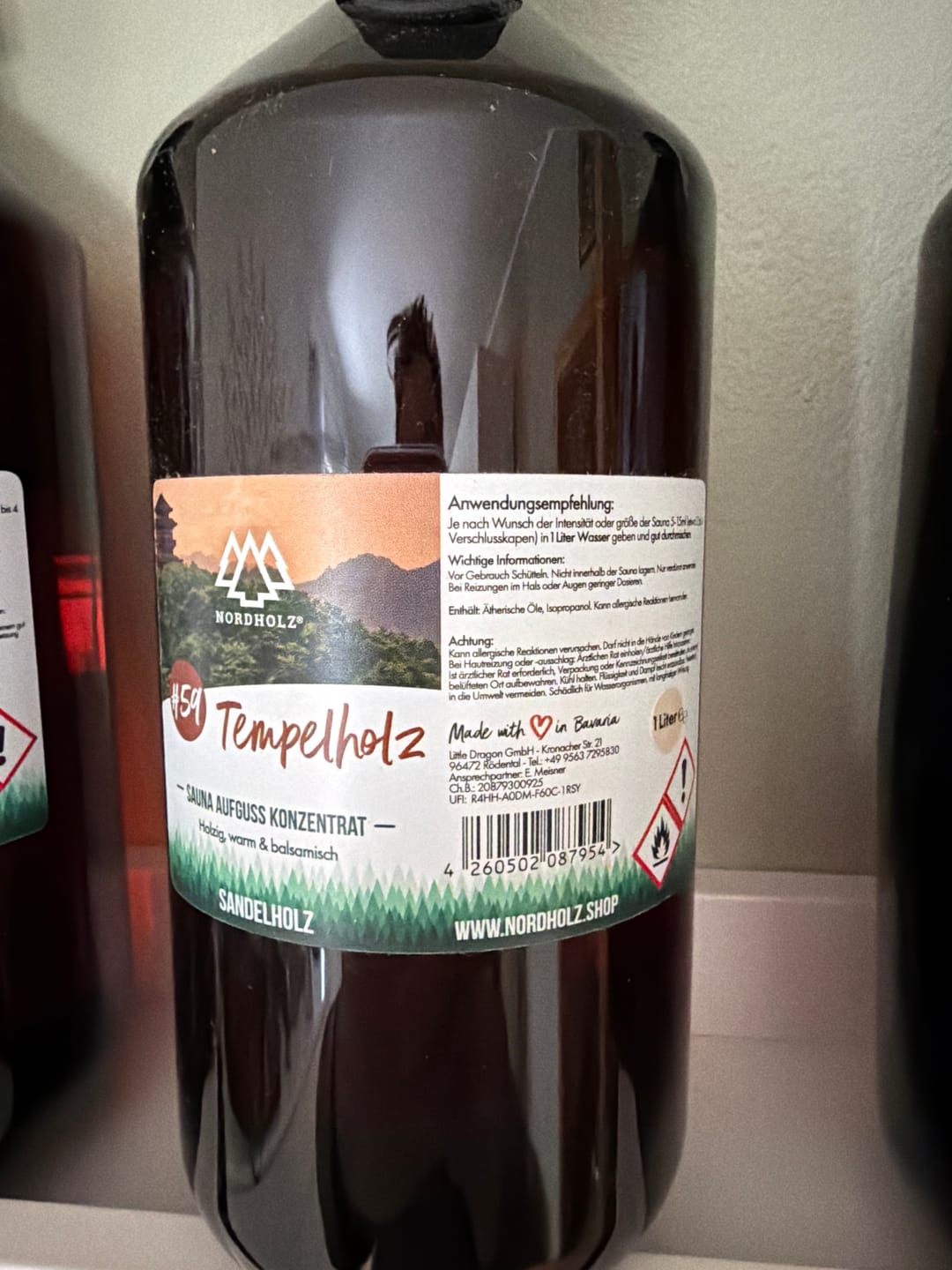 Customer photo review of Sauna Aufguss #59 Tempelholz