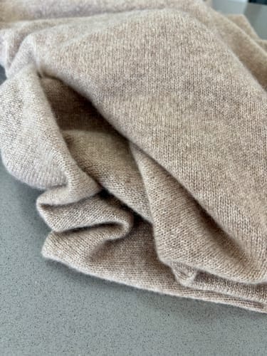 Customer photo review of Versatile Pure Cashmere Wrap & Scarf - Chestnut