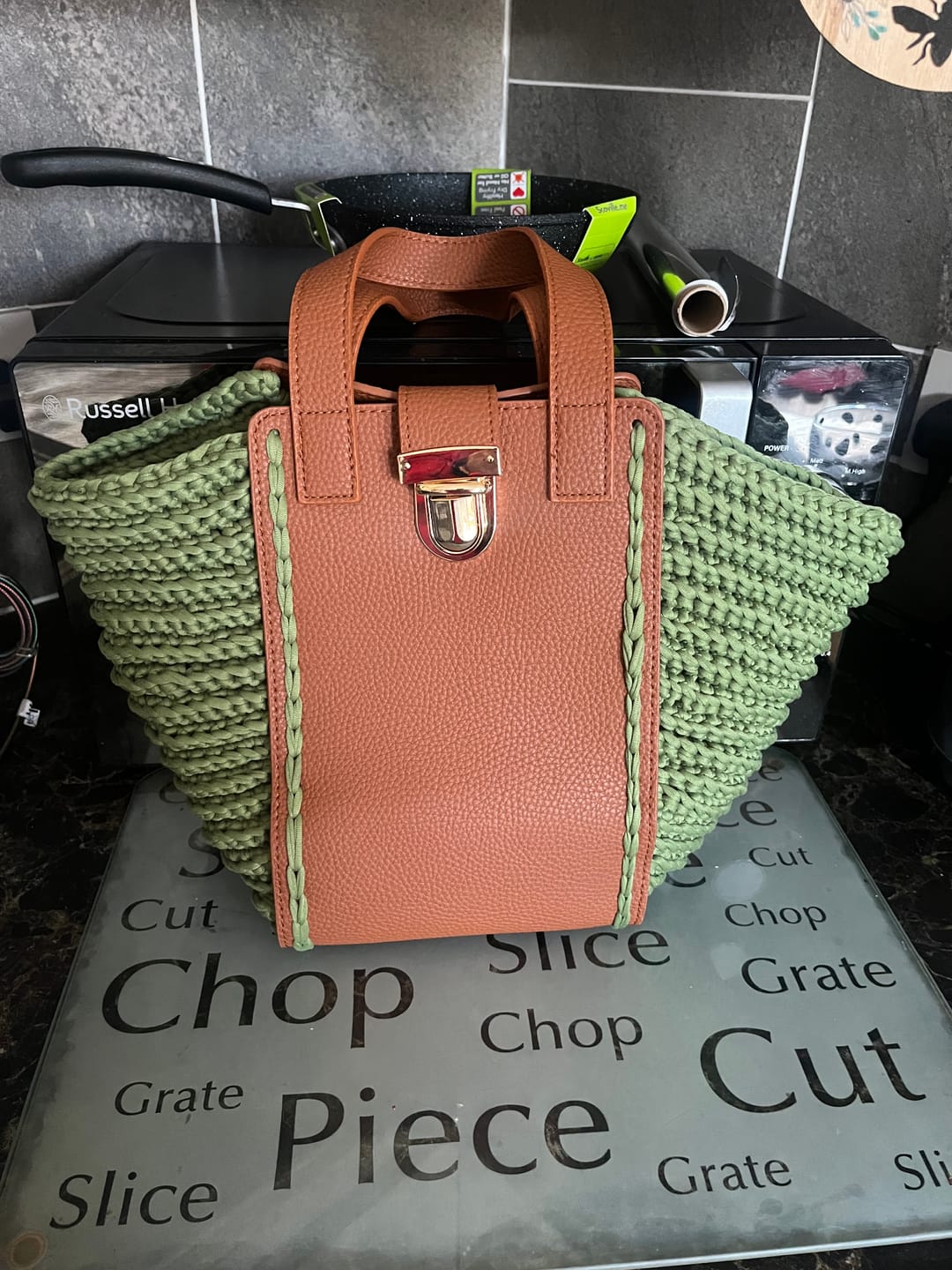 Customer photo review of CrochetPark™ Hammock Tote Bag DIY Kit
