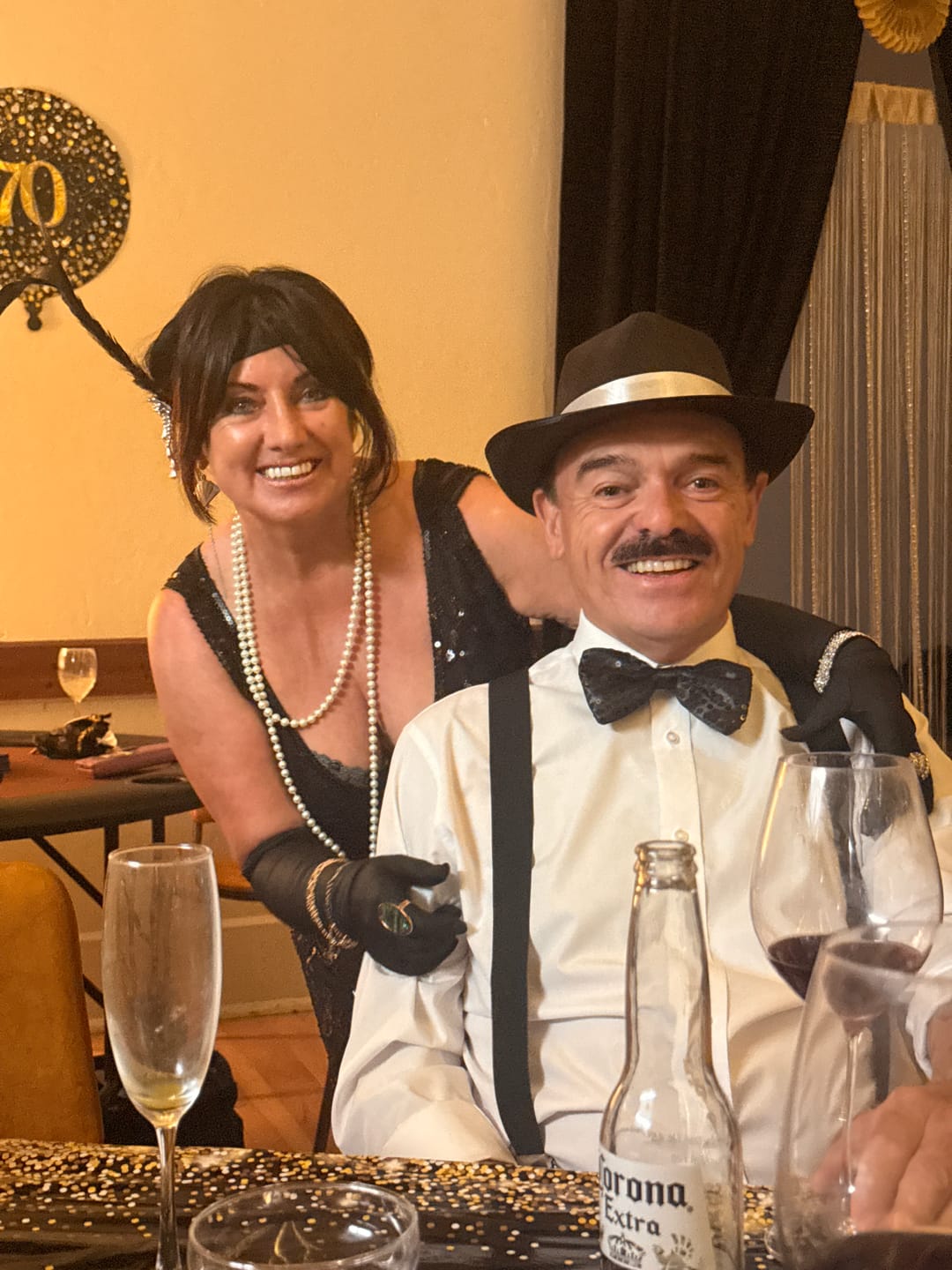 Customer photo review of Natasha 1920s Gatsby Dress - Black