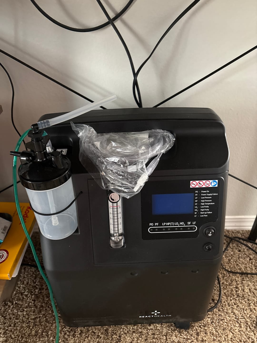 Customer photo review of React Health Phoenix 5L Oxygen Concentrator