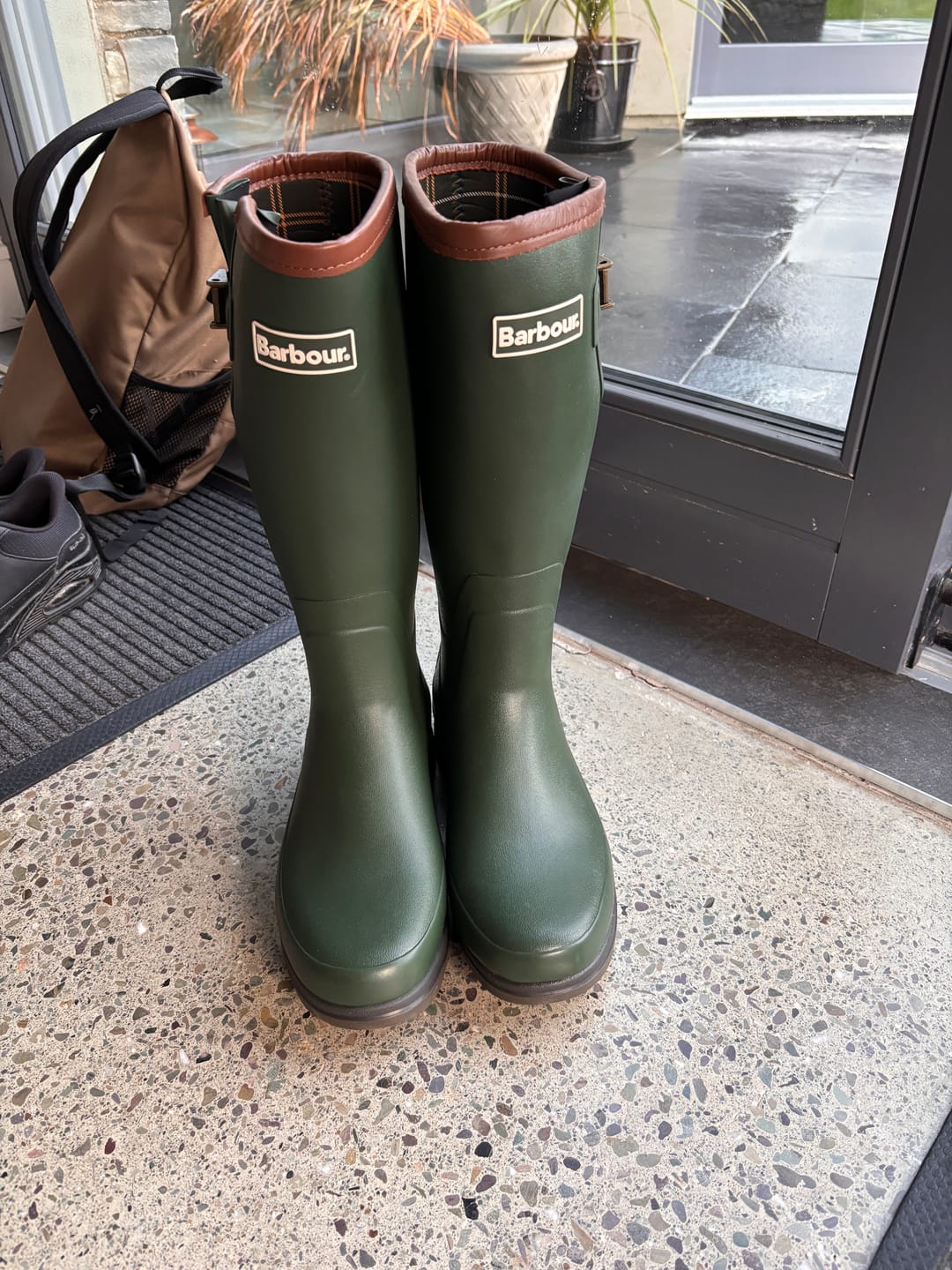 Customer photo review of Barbour Tempest Wellington  Olive - Mens