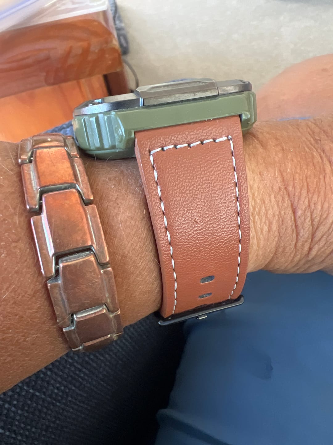 Customer photo review of Brown Leather Loop