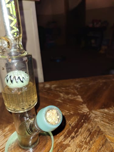 Customer photo review of 7 Hole Glass Screen Bowl