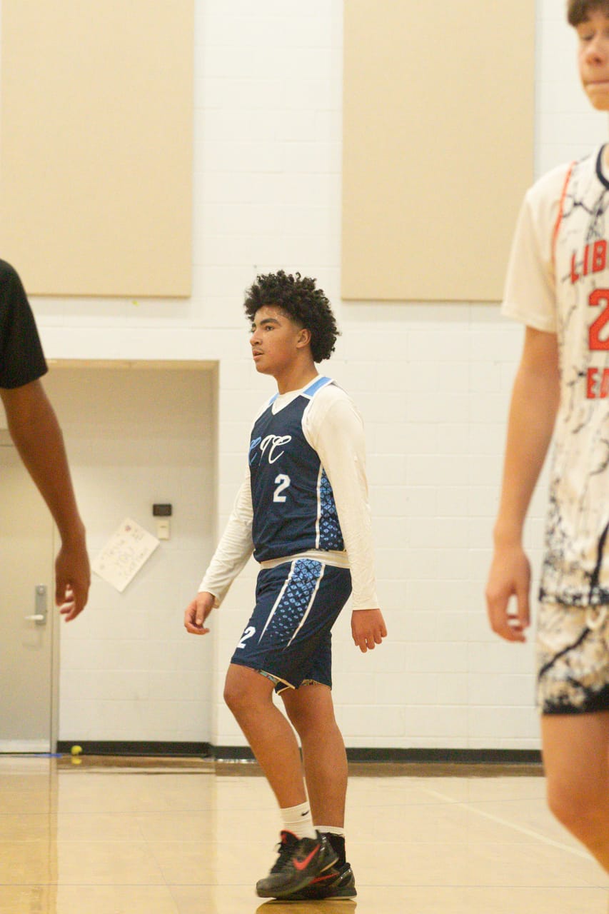 Customer photo review of Custom Navy White Side Gradient Patttern Double Side Sports Uniform Basketball Jersey