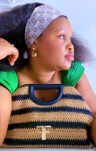 Customer photo review of Gold Era Halo Mini Drop Hoops ✨