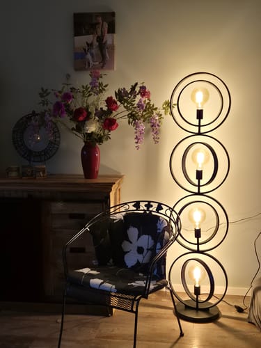 Customer photo review of Vloerlamp Sterre - Antraciet - Metaal - 163 cm