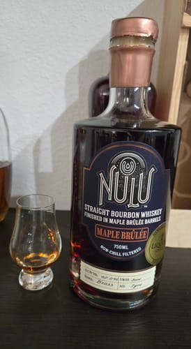 Customer photo review of Nulu Liquor Lineup Single Barrel Straight Bourbon Whiskey Maple Brulee