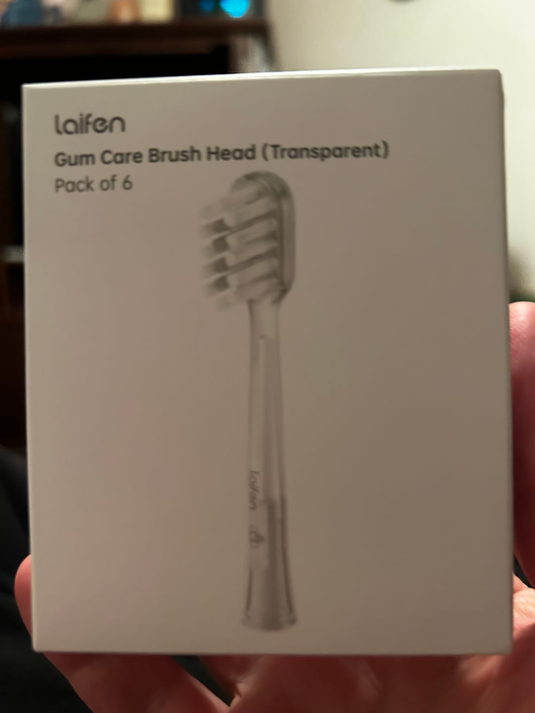 Customer photo review of Laifen Wave toothbrush heads 6-pack