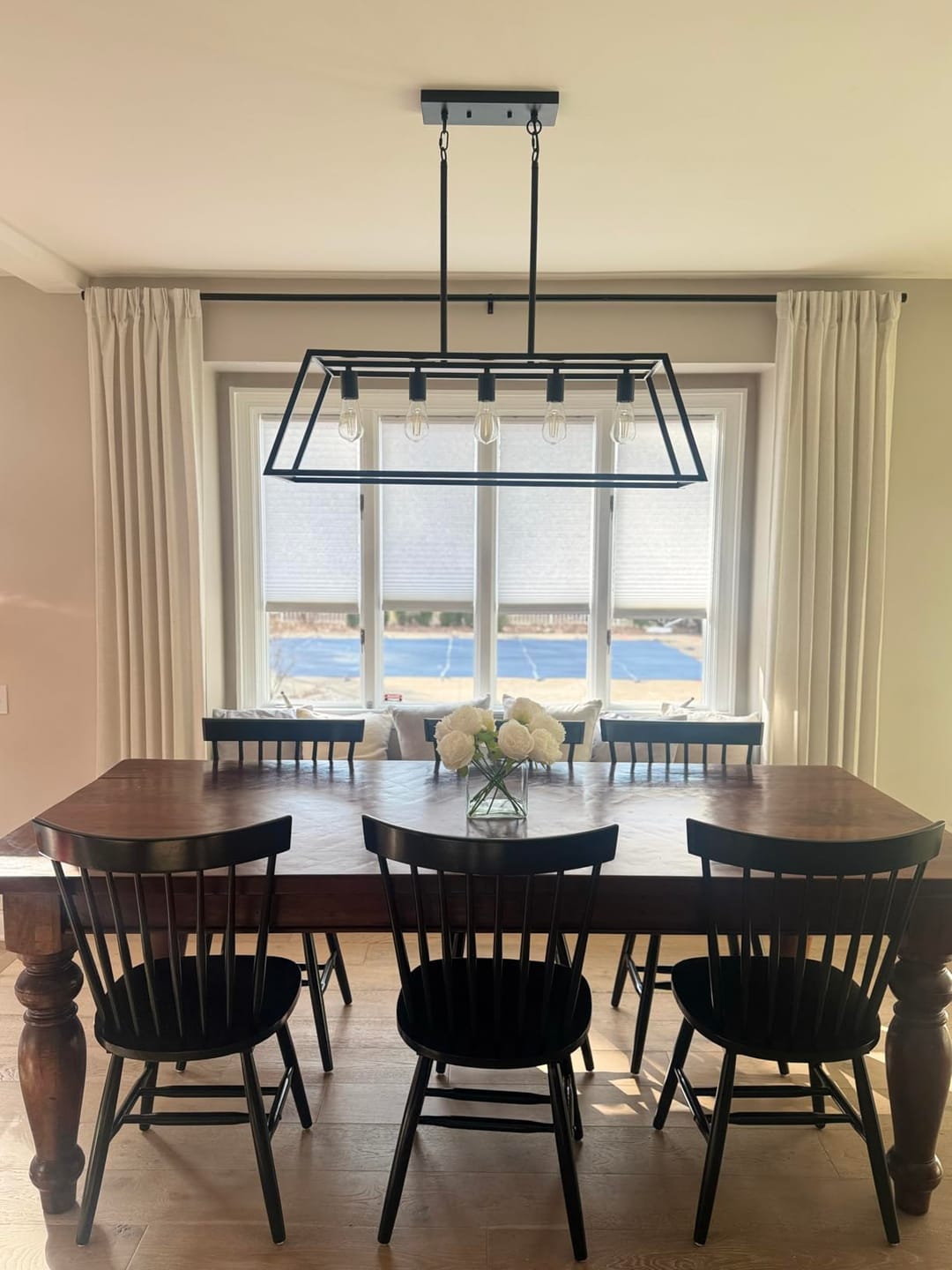 Customer photo review of Zen Warm Brown Linen Curtains