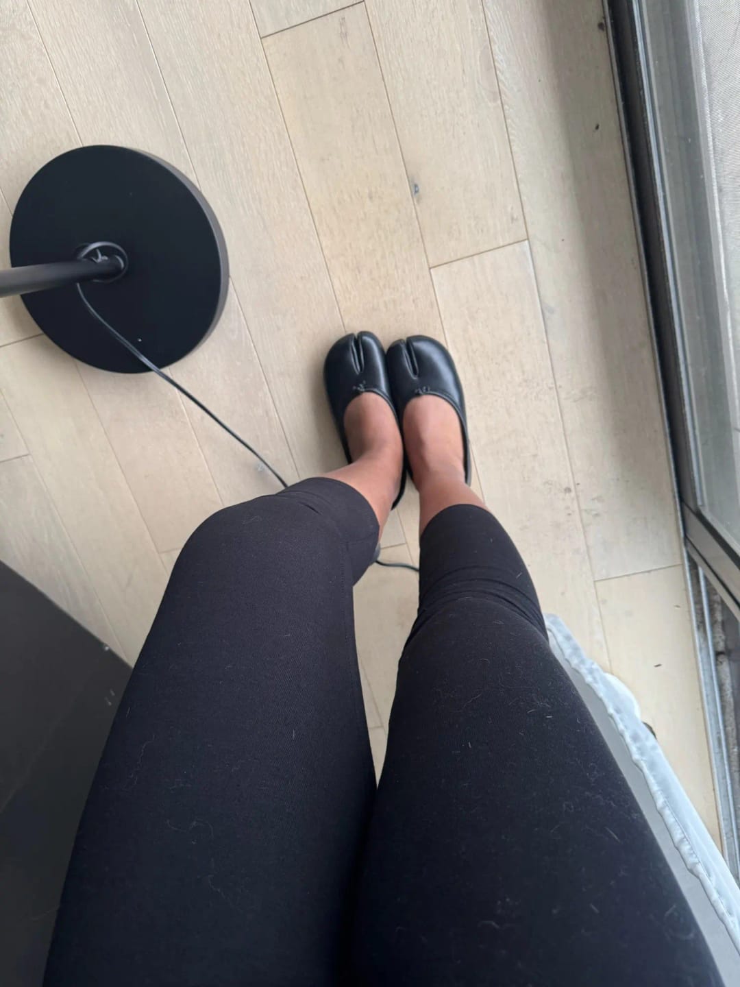 Customer photo review of Elizabeth Split Toe Ballet Flats