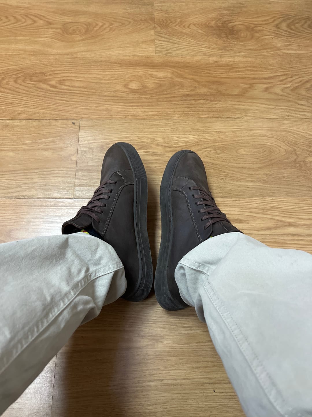 Customer photo review of Zapatilla Hombre Montblanc Chocolate