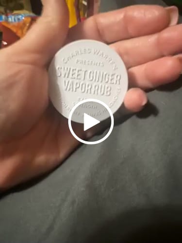 Customer video review of Extra Strength Sweet Ginger Vapor Rub [Compact]