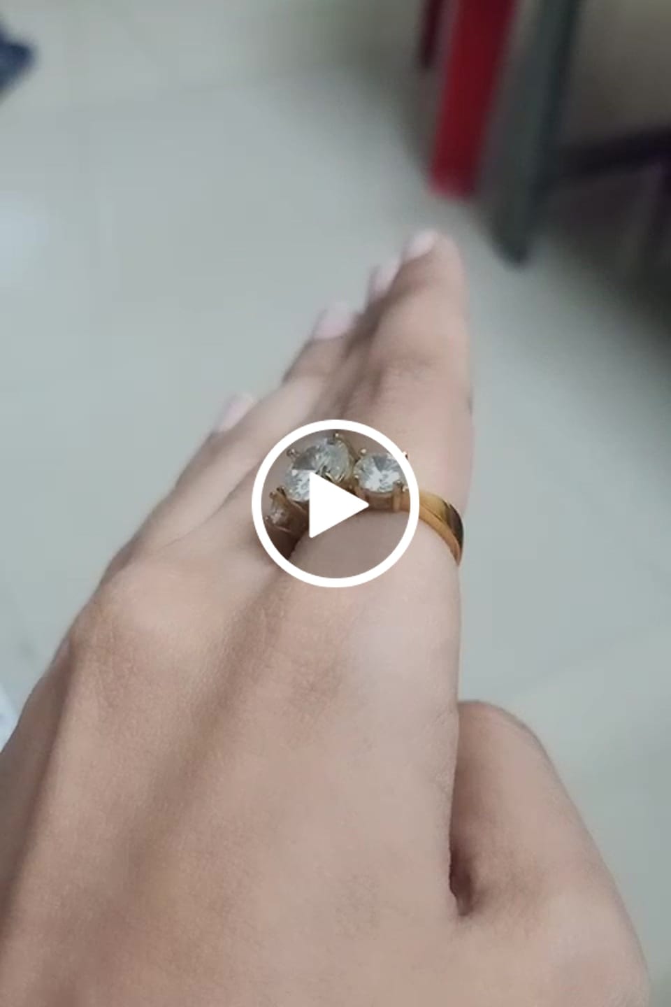Customer video review of Luna Brilliance Triple Stone Ring