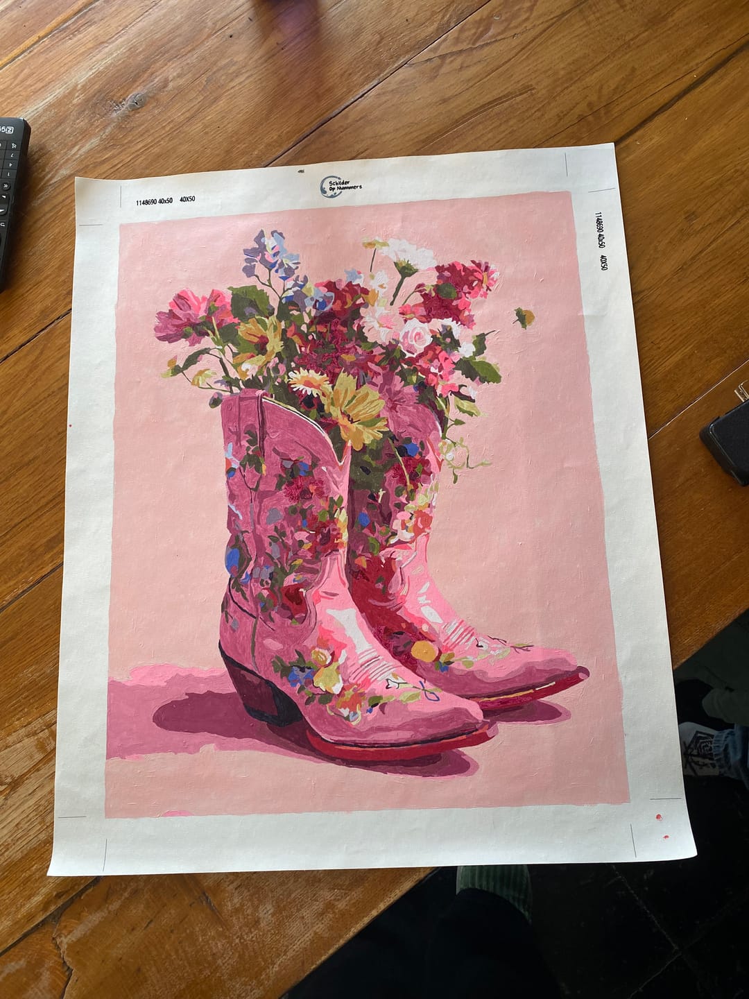 Customer photo review of Cowboylaarzen met bloemen