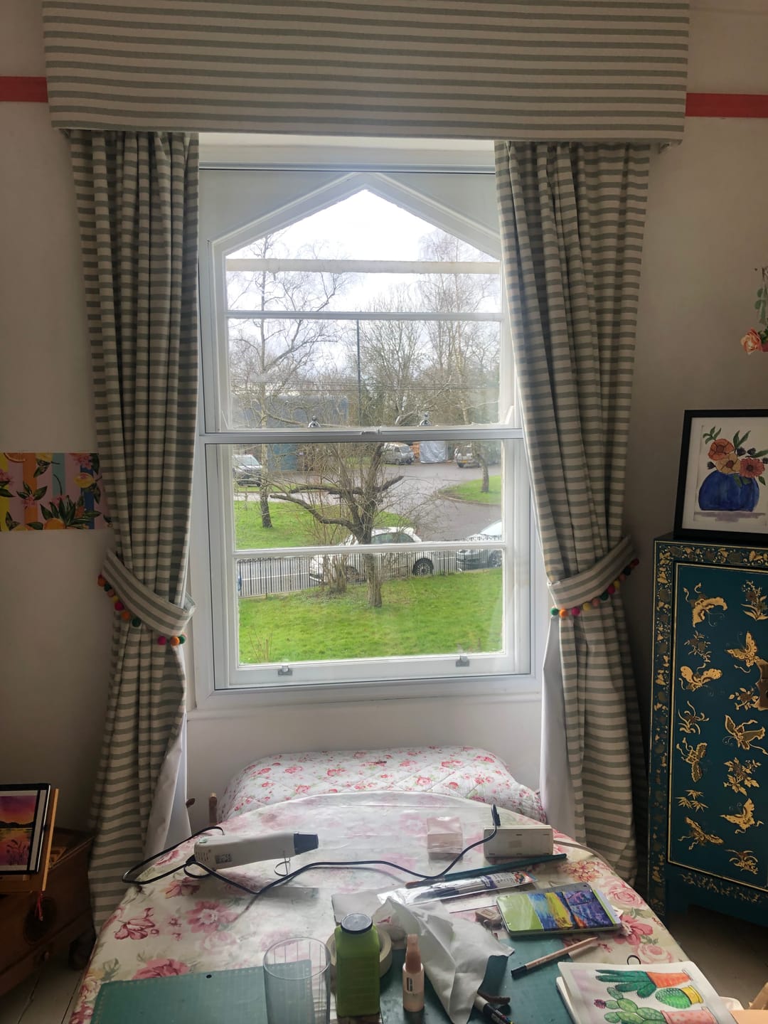 Customer photo review of Blackout Curtain Lining Fabric