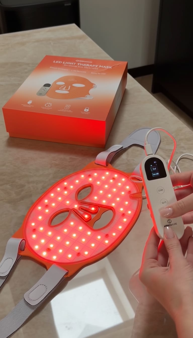 Customer photo review of Red Light Led Masker AP714 PRO