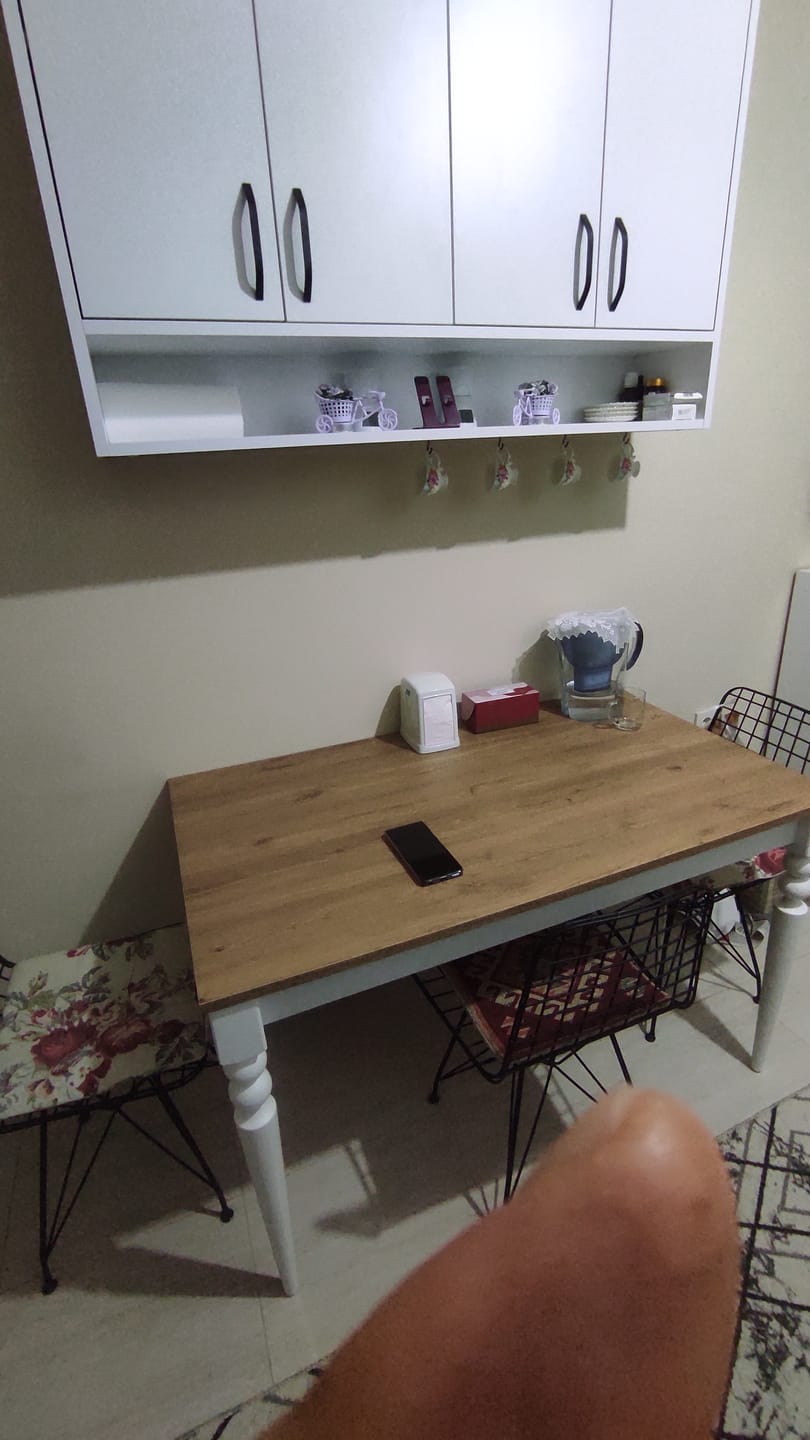 Customer photo review of Rani JA104 Mutfak Masası Yemek Masası Sepet Ceviz - Beyaz