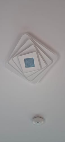 Customer photo review of Lustra LED 30CM 3D RGB Square Echivalent 300W